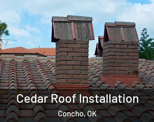  Cedar Roof Installation Concho, OK