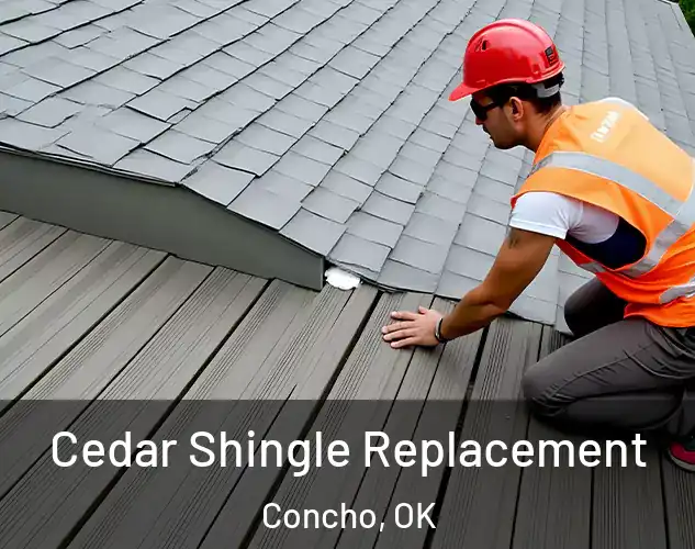  Cedar Shingle Replacement Concho, OK