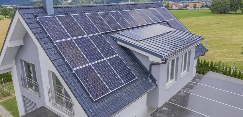 Residential Solar Roof Installation in Concho