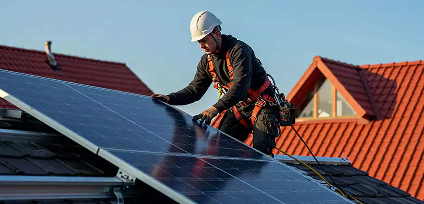 Solar Panels on Steel Roof Installation in Concho