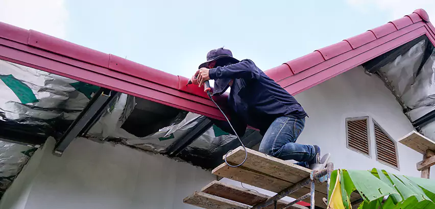Residential Wind Damage Roof Repair in Concho