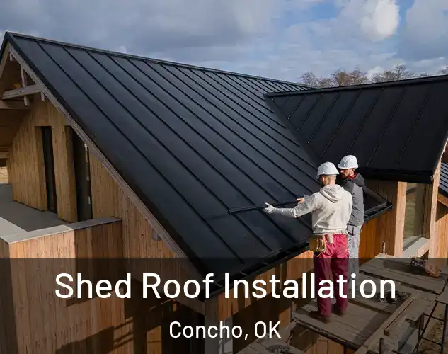  Shed Roof Installation Concho, OK