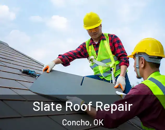  Slate Roof Repair Concho, OK